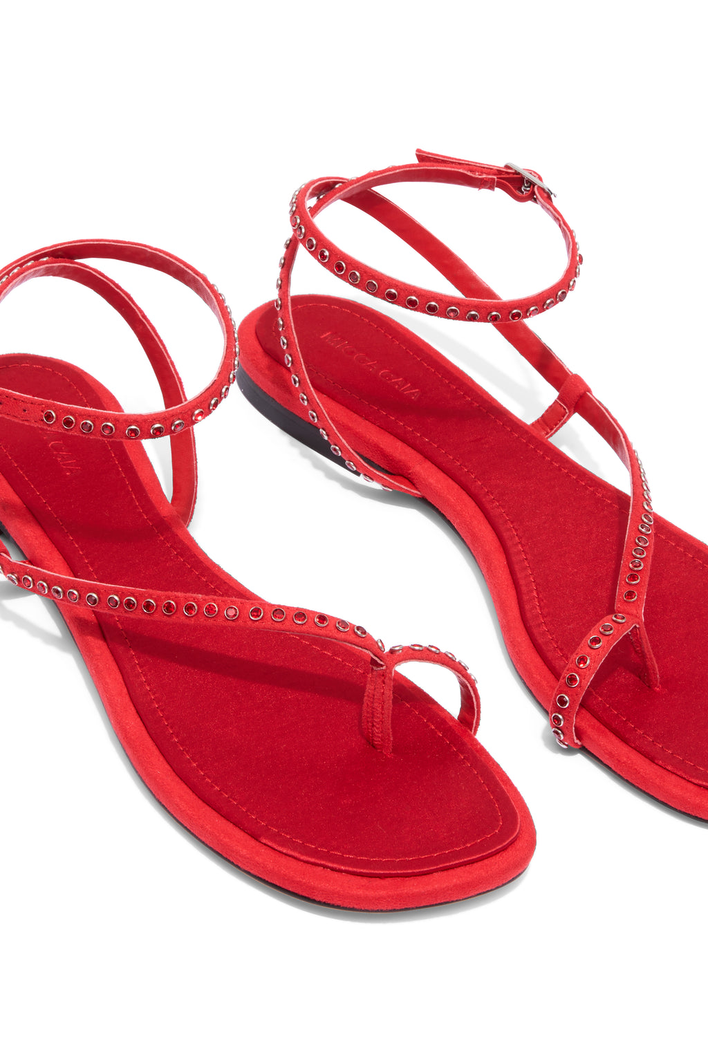 DELFINA SANDAL - RED CRYSTAL