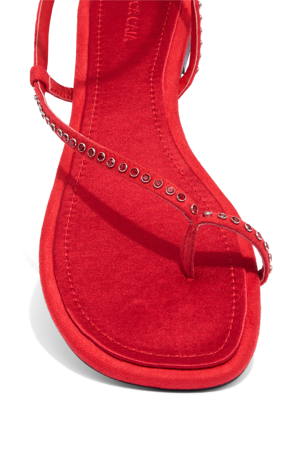 DELFINA SANDAL - RED CRYSTAL