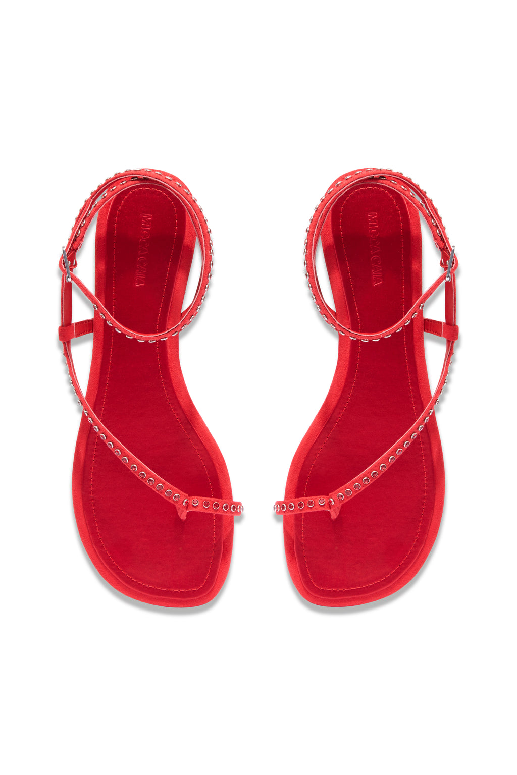 DELFINA SANDAL - RED CRYSTAL