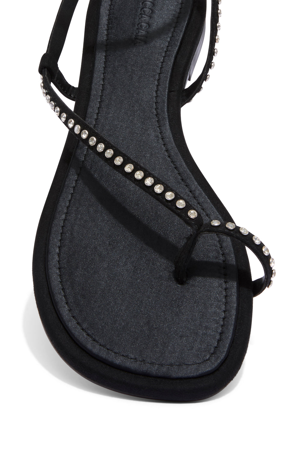 DELFINA SANDAL - BLACK CRYSTAL